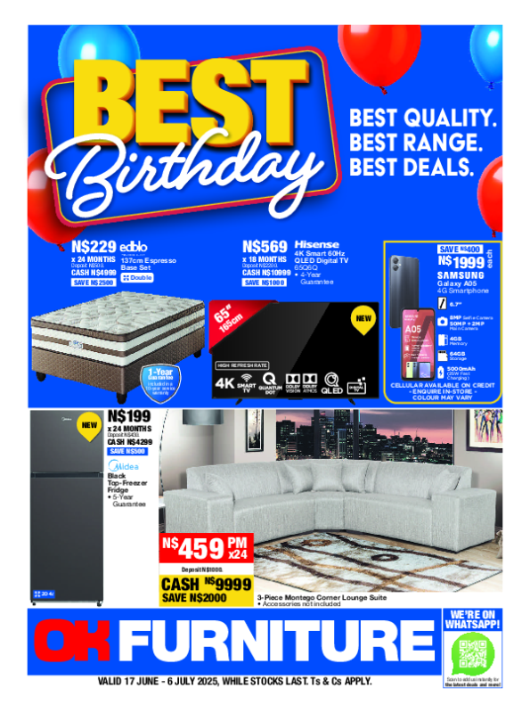 OK FURNITURE - Birthday