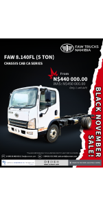 Africa Commercial Vehicles - FAW Trucks Black November