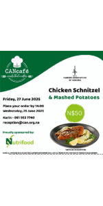 CANCAFE - Chicken Schnitzel & Mashed Potatoes