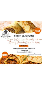 CANCAFE - Savoury & Sweet Pancakes - 11July 2025