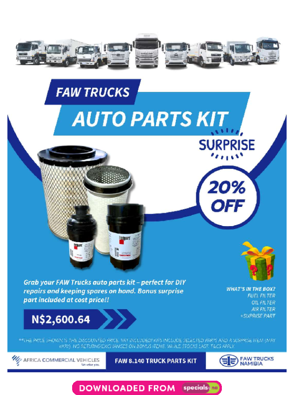 AFRICA COMMERCIAL VEHICLES - Auto Parts Kit