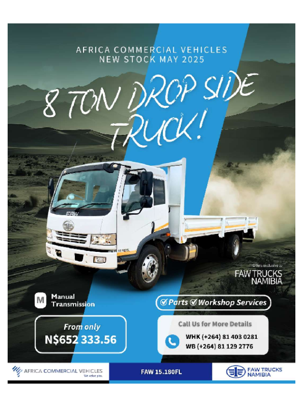 AFRICA COMMERCIAL VEHICLES - New Vehicles Specials - FAW
