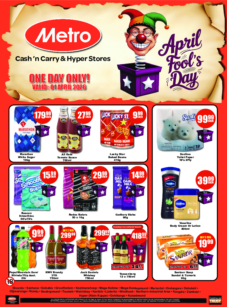 METRO - Cash & Carry & Hyper - April Fools Day